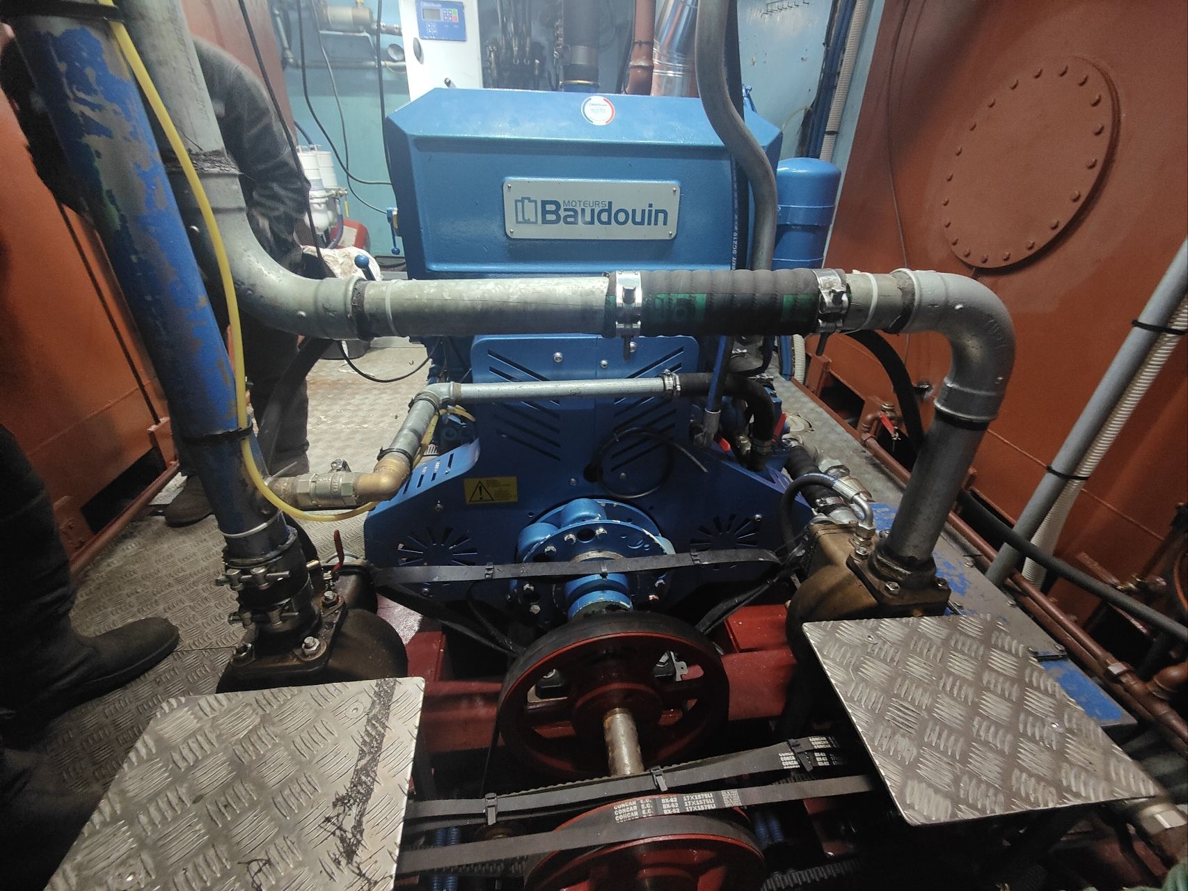 Premier BAUDOUIN 6M33.2 installé sur Port en Bessin