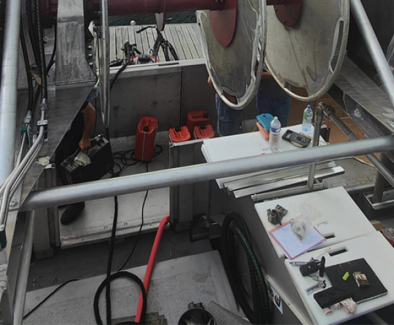 Chalutier à Port en Bessin